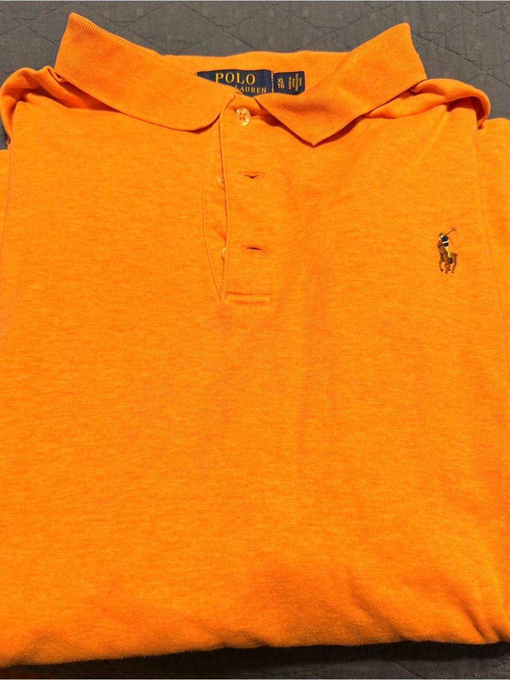 Polo by Ralph Lauren Orange Short-Sleeve Cotton Polo - Picture 2 of 3
